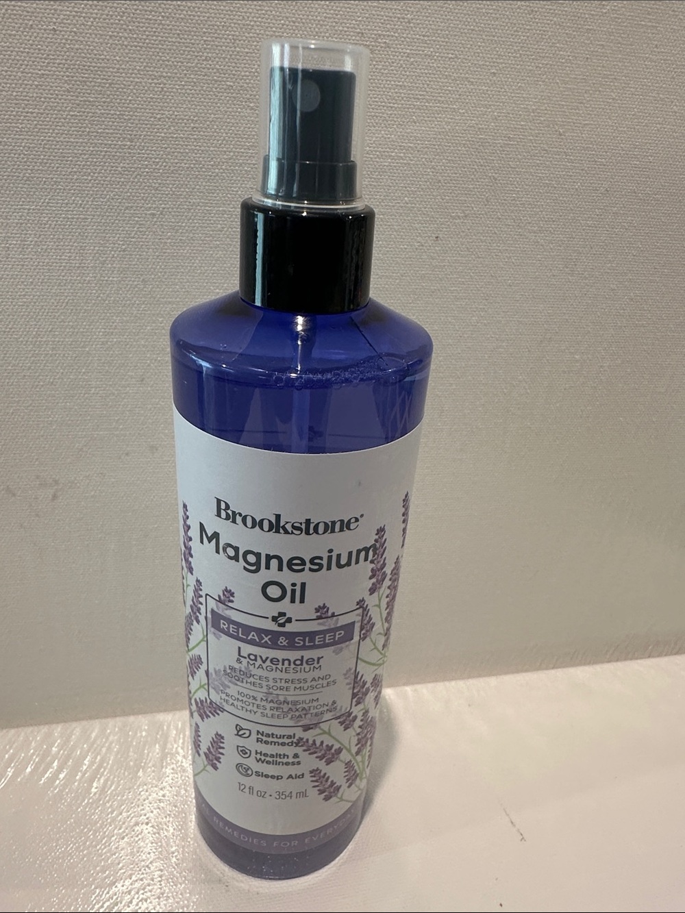 Brookstone Magnesium Oil Relax & Sleep Lavender and Magnesium.